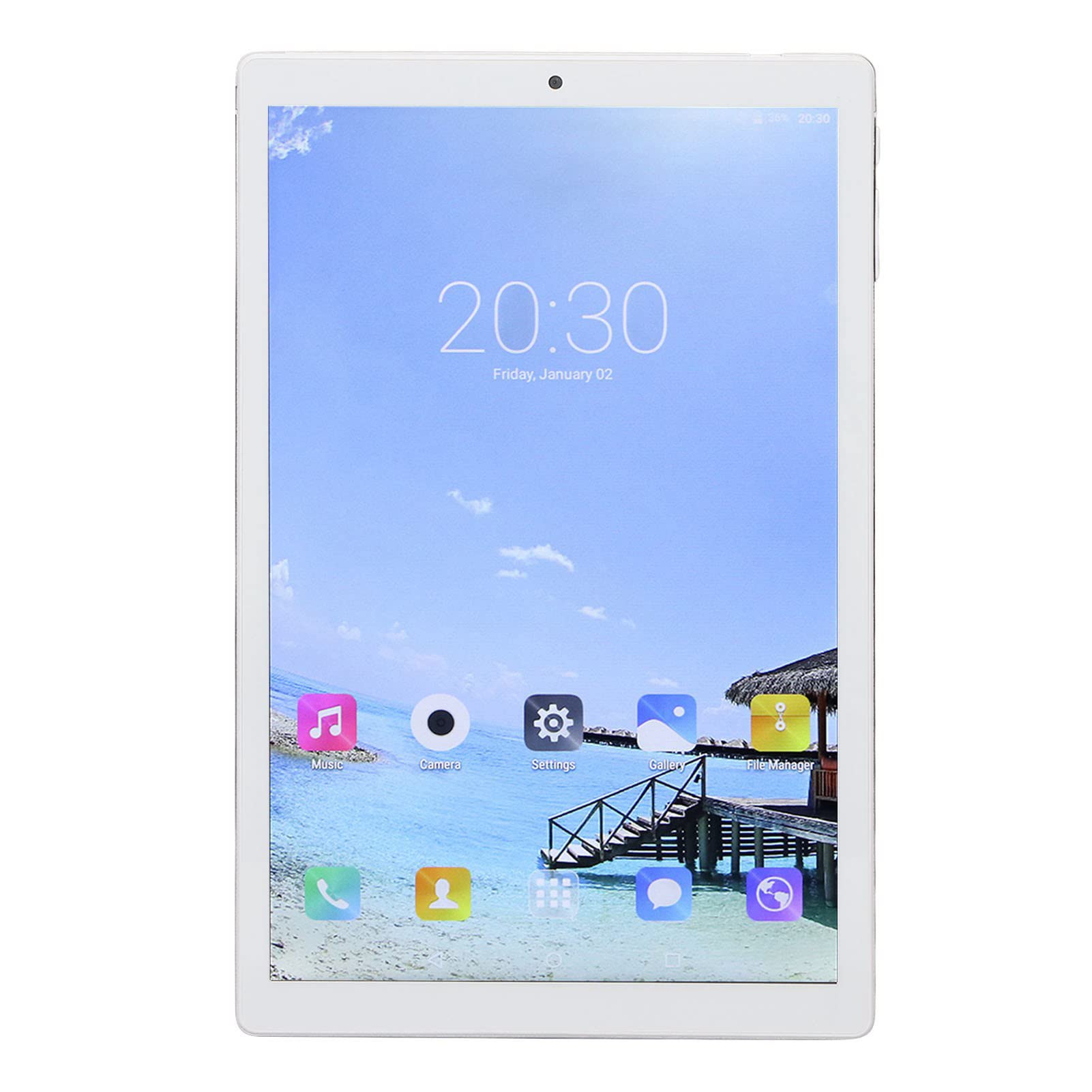 GLOGLOW 10in Tablet, Dual Camera Tablet PC 8 Core CPU for Elderly (US Plug)