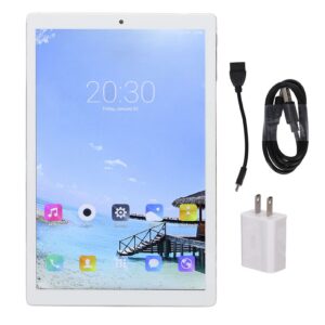 GLOGLOW 10in Tablet, Dual Camera Tablet PC 8 Core CPU for Elderly (US Plug)