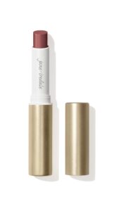 jane iredale colorluxe hydrating cream lipstick, creamy, highly pigmented lip color delivers weightless moisture and bold payoff, satin finish, vegan