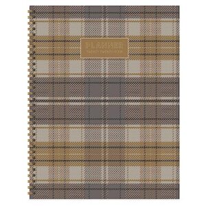 tf publishing 2024 hunter’s lodge plaid large weekly monthly planner | life planner with 2 page spreads | 12 month calendar and planning prompts | planner for school or work | 9"x11"