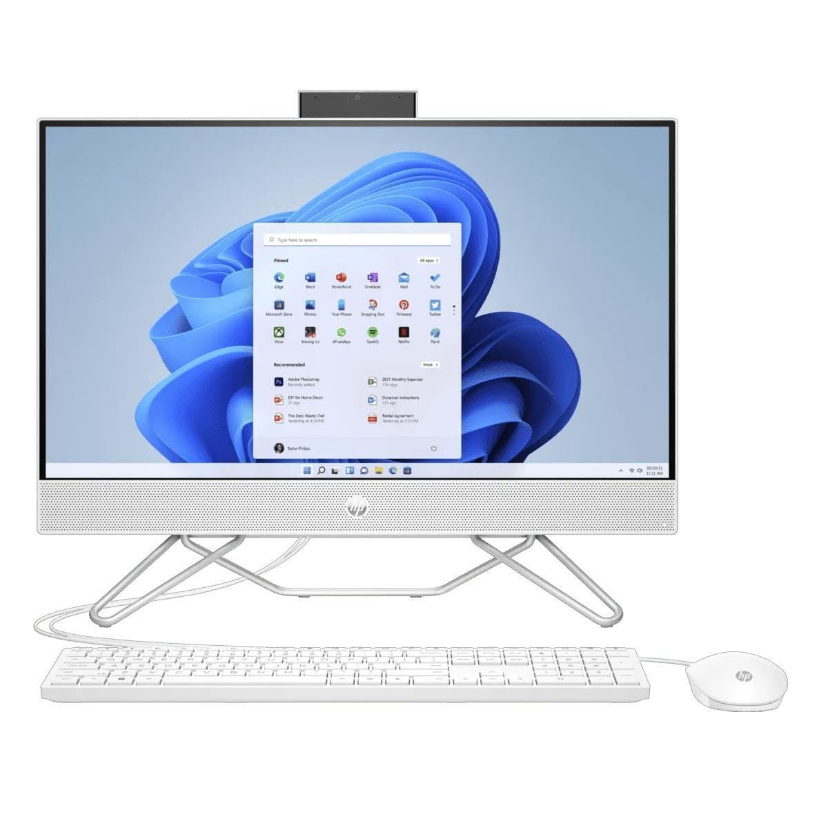 HP 2023 All-in-One AIO Desktop 23.8" FHD IPS Touch 10-Core 12th Intel Core i5-1235U Intel Iris Xe Graphics 16GB DDR4 512GB SSD WiFi AX RJ45 HDMI Windows 11 Pro w/RE 32GB USB