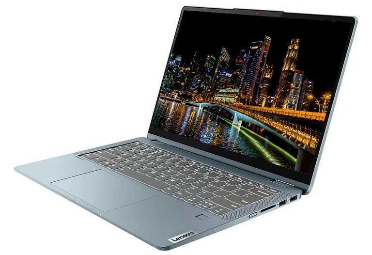 Lenovo 2023 Convertible 2-in-1 Laptop,14Inch IPS 2K(2240x1400) Touchscreen Intel 10-Core Processor i7-1255U Up to 4.60GHz 16GB Ram 512GB SSD Backlit Keyboard Fingerprint Reader Win11 OS(Renewed) Blue