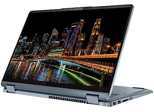 Lenovo 2023 Convertible 2-in-1 Laptop,14Inch IPS 2K(2240x1400) Touchscreen Intel 10-Core Processor i7-1255U Up to 4.60GHz 16GB Ram 512GB SSD Backlit Keyboard Fingerprint Reader Win11 OS(Renewed) Blue