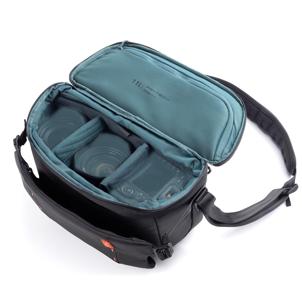 PGYTECH OneMo Sling Camera Bag 11L-13L, waterproof Crossbody Camera Shoulder Bag for Photographers Travel, DSLR Camera Bag for Sony/Canon/Nikon/DJI Mavic/Mirrorless/Tripod/Laptop