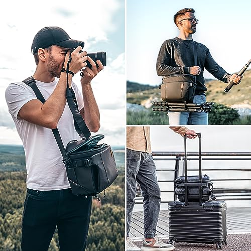 PGYTECH OneMo Sling Camera Bag 7L-9L, waterproof Crossbody Camera Shoulder Bag for Photographers Travel, DSLR Camera Bag for Sony/Canon/Nikon/DJI Mavic/Mirrorless/Tripod/Laptop