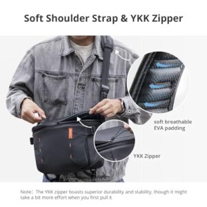 PGYTECH OneMo Sling Camera Bag 7L-9L, waterproof Crossbody Camera Shoulder Bag for Photographers Travel, DSLR Camera Bag for Sony/Canon/Nikon/DJI Mavic/Mirrorless/Tripod/Laptop