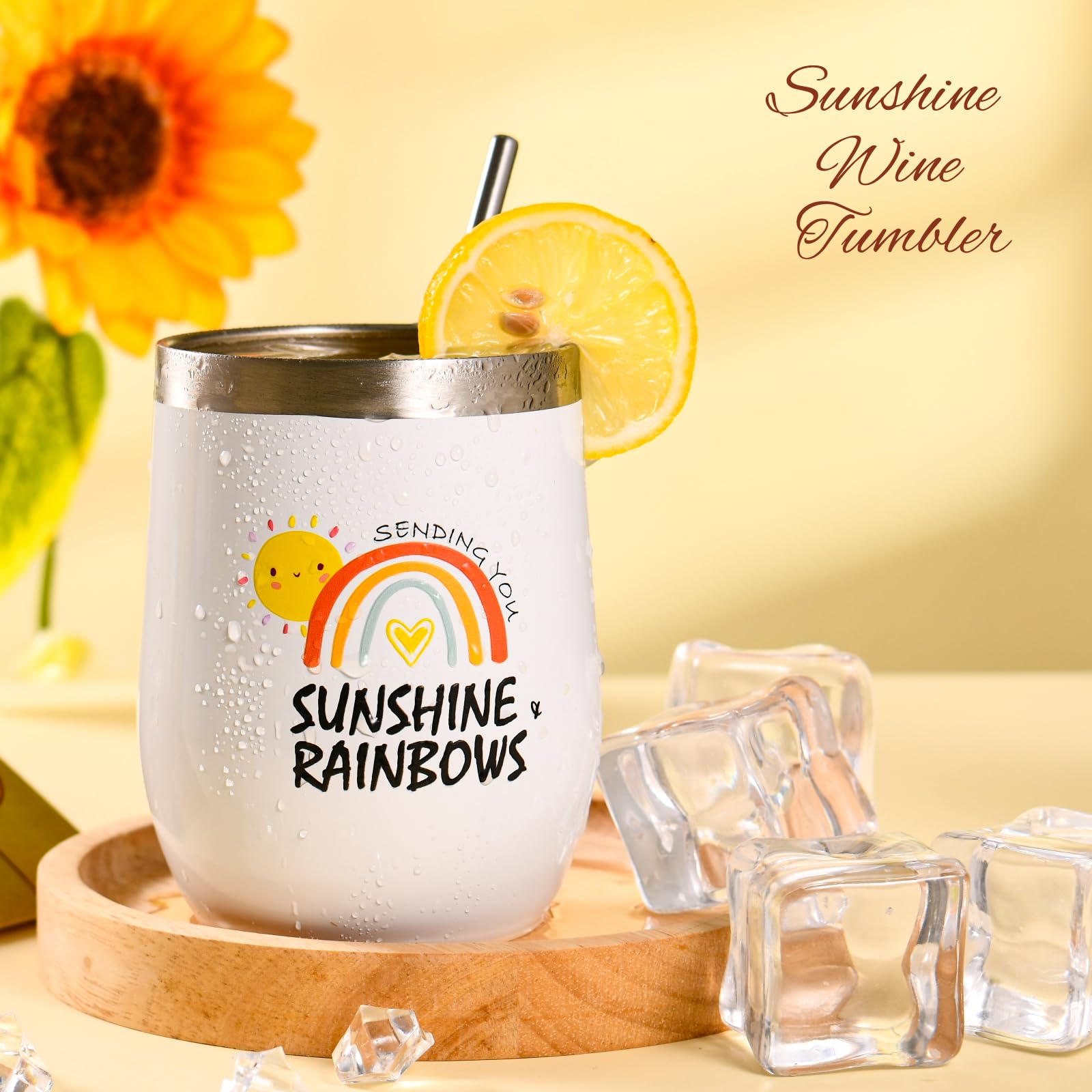 Sending Sunshine Gifts for Women - Sunflower Gifts,Care Package,Get Well Soon After Surgery Self Care Relaxation Spa Birthday Gifts Basket for Sister Best Friend Coworker Wife Mom Teacher (SUNSHINE)