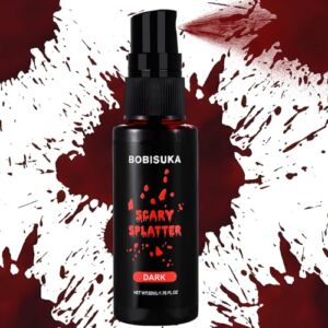bobisuka fake blood spray for cosplay - vampire blood washable for clothes and face - fale blood makeup