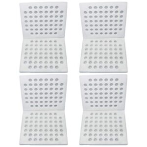 AlTurn Quail Egg Cartons Foam Egg Box Holder 52 Slots Egg Storage Tray Wrapping Container Egg Dispenser Case for Kitchen Egg Protection 4pcs