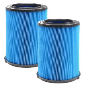 2 pcs vf5000 filter replacement for ridgid shop vac 72952 3-layer pleated paper 5-20 gallon wet dry vac replacement filter for wd1450 wd1270 wd1680 wd1851 wd0970 wd09700 wd06700 rv2400a