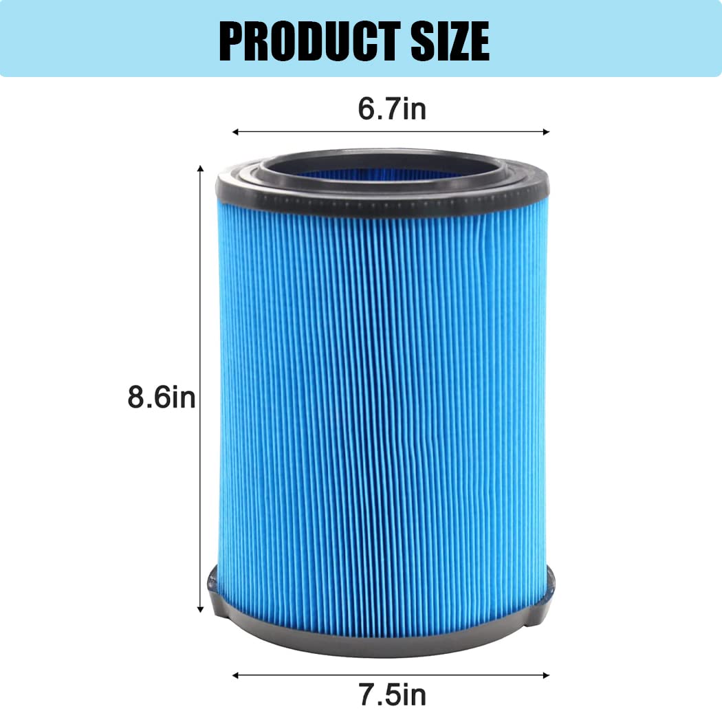 2 Pcs VF5000 Filter Replacement for Ridgid Shop Vac 72952 3-Layer Pleated Paper 5-20 Gallon Wet Dry Vac Replacement Filter for WD1450 WD1270 WD1680 WD1851 WD0970 WD09700 WD06700 RV2400A