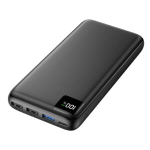 soaraise power bank 27000mah portable charger 22.5w fast charging phone charger usb c in & out pd external battery pack for iphone, android