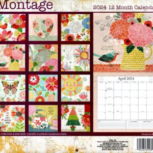 Montage - 2024 12-Month Wall Calendar + Pocket Planner (Pack of 2)