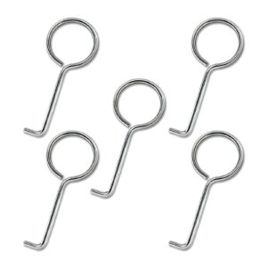 drain key lifting hooks - 5 pack 304 stainless steel drain grate puller lift out key for easy shower drain cleaning, silver