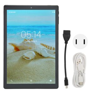 GLOGLOW 10 Inch Tablet, 5000mAh 5G WiFi Octa Core CPU 4GB RAM 64GB ROM Tablet PC 100‑240V for Study (US Plug)