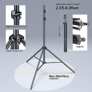 LINCO Backdrop Stand for Parties Kit 10x7 ft Adjustable Back Drop Photography Studio Photo Background Support System with Clamps, Sand Bag, Carrying Bag 4172