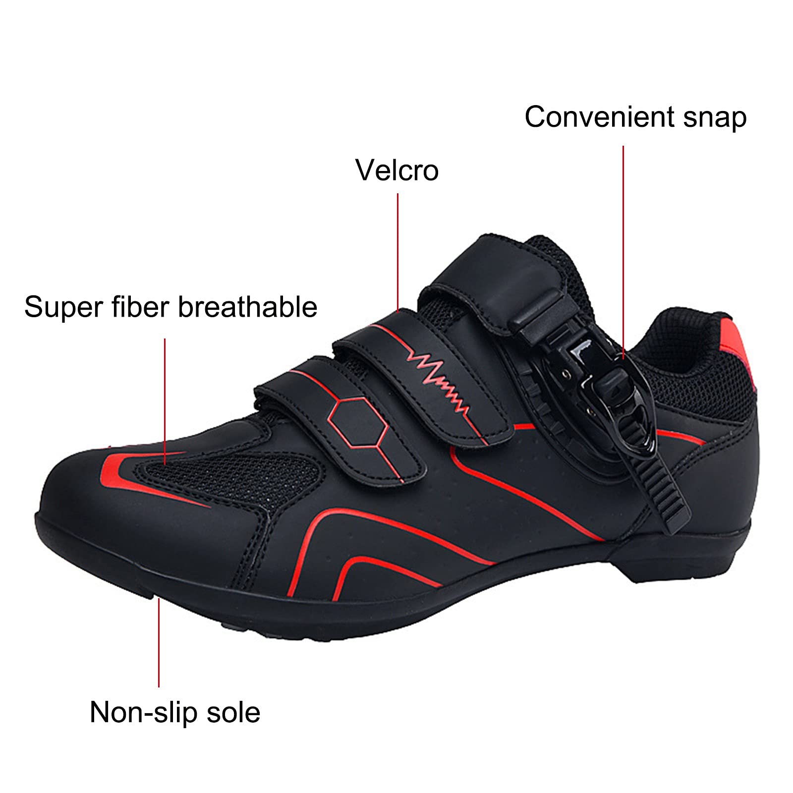 Cycling Shoes Fiber and Road Mountain Shoes Breathable Non-Slip Bike Women's Shoes Comfortable High Heels Silver