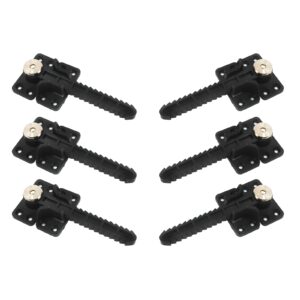 6pcs sofa support connector brackets, sofa invisible interlocking sofa connector bracket with hardware rotate 360 degree, sofa coated plastic invisible connector brackets with 48 mounting screws