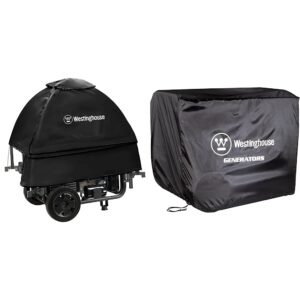 westinghouse wgentent generator running cover for open frame generators,black + westinghouse outdoor power equipment wgen generator cover - universal fit for portable generators up to 9500 rated watts