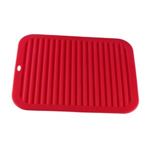 OKUMEYR Drain Tray Drying Mat Insulation Pad Silicone Mat Mat Large