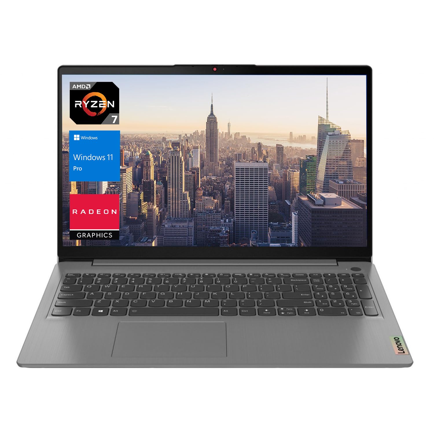 LENOVO IdeaPad 3 Laptop, 15.6" FHD Screen, AMD Ryzen 7 5700U (Beat i7-1160G7), 36GB RAM, 2TB SSD, Webcam, HDMI, Wi-Fi, Windows 11 Pro, Grey