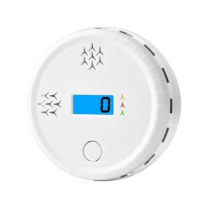 carbon monoxide alarm detector,co gas monitor alarm detector,co sensor with led digital display, 85db sound alarm for home,office (batteries not included) (1piece)