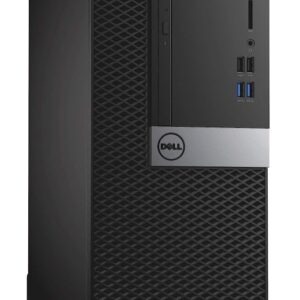 Dell Optiplex 7040 Tower Desktop Computer | Quad Core Intel i7 (3.4) 32GB DDR4 RAM 500GB PCIe M.2 NVMe + 2TB HDD| Windows 10 Professional New 22in LCD Monitor Home or Office PC (Renewed), Black