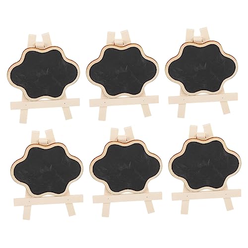 SEWACC 1 Set Mini Blackboard Miniature Table Chalkboard Outdoor Chalkboard Mini Chalkboard Sign Message Board Small Chalkboard Sign Weddings Signs Food Vertical Drawing Board Child Wooden