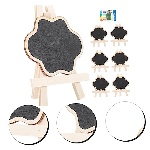 SEWACC 1 Set Mini Blackboard Miniature Table Chalkboard Outdoor Chalkboard Mini Chalkboard Sign Message Board Small Chalkboard Sign Weddings Signs Food Vertical Drawing Board Child Wooden