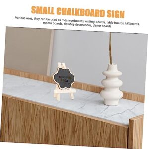 SEWACC 1 Set Mini Blackboard Miniature Table Chalkboard Outdoor Chalkboard Mini Chalkboard Sign Message Board Small Chalkboard Sign Weddings Signs Food Vertical Drawing Board Child Wooden