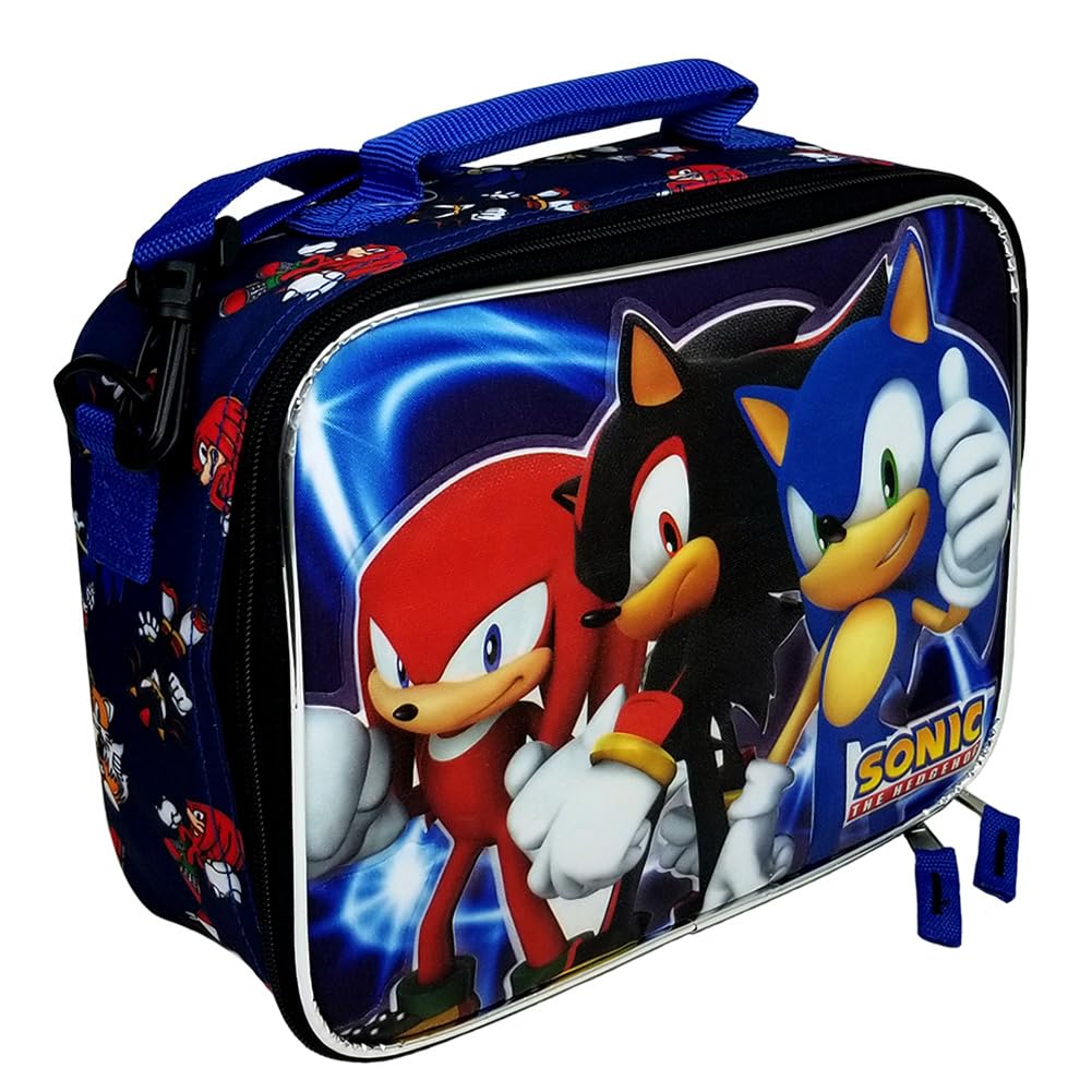 Sonic The Hedgehog Power-Packed Lunch #SH57788, Medium, Black