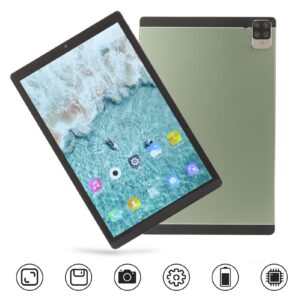 GLOGLOW 10.1 Inch HD Tablet, 100-240V Dual Cards Dual Standby Calling Tablet for Study for Android 12 (US Plug)