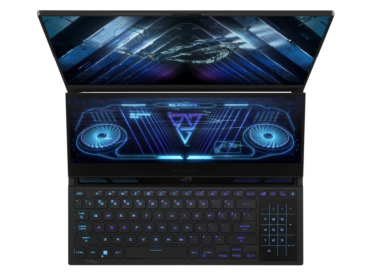 ASUS ROG Zephyrus Duo 16 GX650 GX 16.0" 240Hz WQXGA Gaming Laptop (AMD Ryzen 9 7945HX 16-Core, 64GB DDR5, 2x2TB PCIe SSD RAID 0, GeForce RTX 4080 12GB, Per Key RGB KYB, Win10P) w/Dockztorm Dock