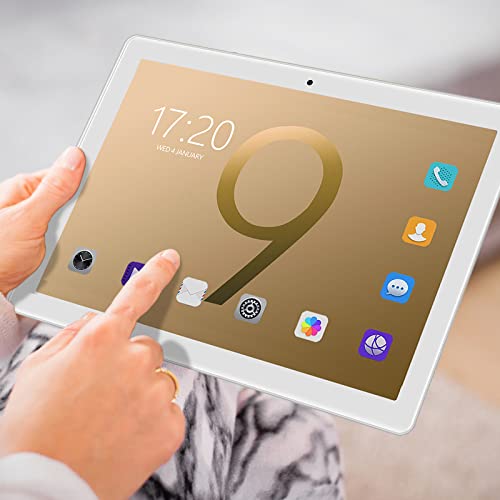 10.1-Inch Tablet Computer Upgraded 2+16g 10-Core Android Ultra-Thin HD Screen Learning Game Video Office Tablet Supports Sim Communication Function 3800mah Batter (Gold)