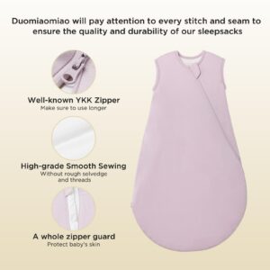 Duomiaomiao Rayon Made from Bamboo, Baby Sleep Sack Buttery Soft 1.0 TOG Baby Wearable Blanket Four Seasons