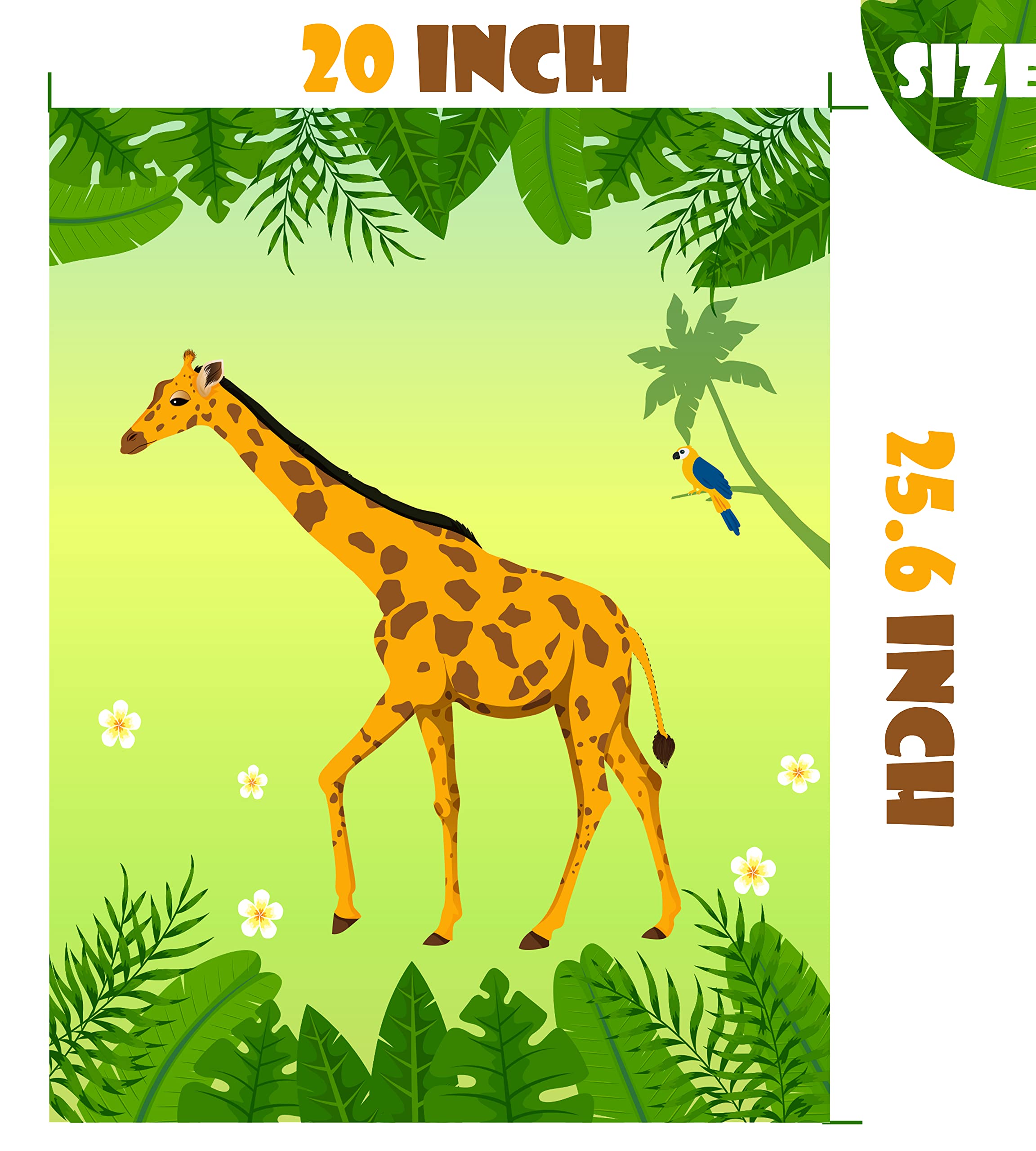 Jungle Birthday Party Supplies,Pin The Tail on The Giraffe,Safari Theme Zoo Birthday Party Favor,Decoration