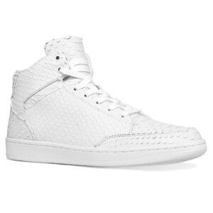 Soulsfeng White High Top Sneakers for Men 12.5 Leather Ankle Boots Basketball Skate Walking Shoes