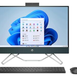 HP 2023 All-in-One AIO Desktop 23.8" FHD IPS Touch 10-Core Intel Core i5-1235U Iris Xe Graphics 16GB DDR4 1TB SSD WiFi AX RJ45 HDMI Webcam Wireless Mouse KB Starry Forest Windows 11 Pro w/RE USB