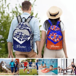 Custom Cheerleading Backpack Personalized Cheer Bags with Name Cheer Backpack for Cheerleaders Cheerleader Team Gift 1Pcs