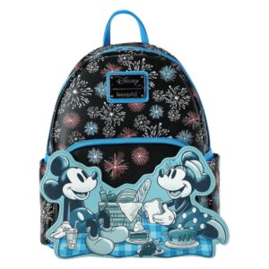 loungefly disney mickey mouse fireworks summertime picnic mini backpack exclusive