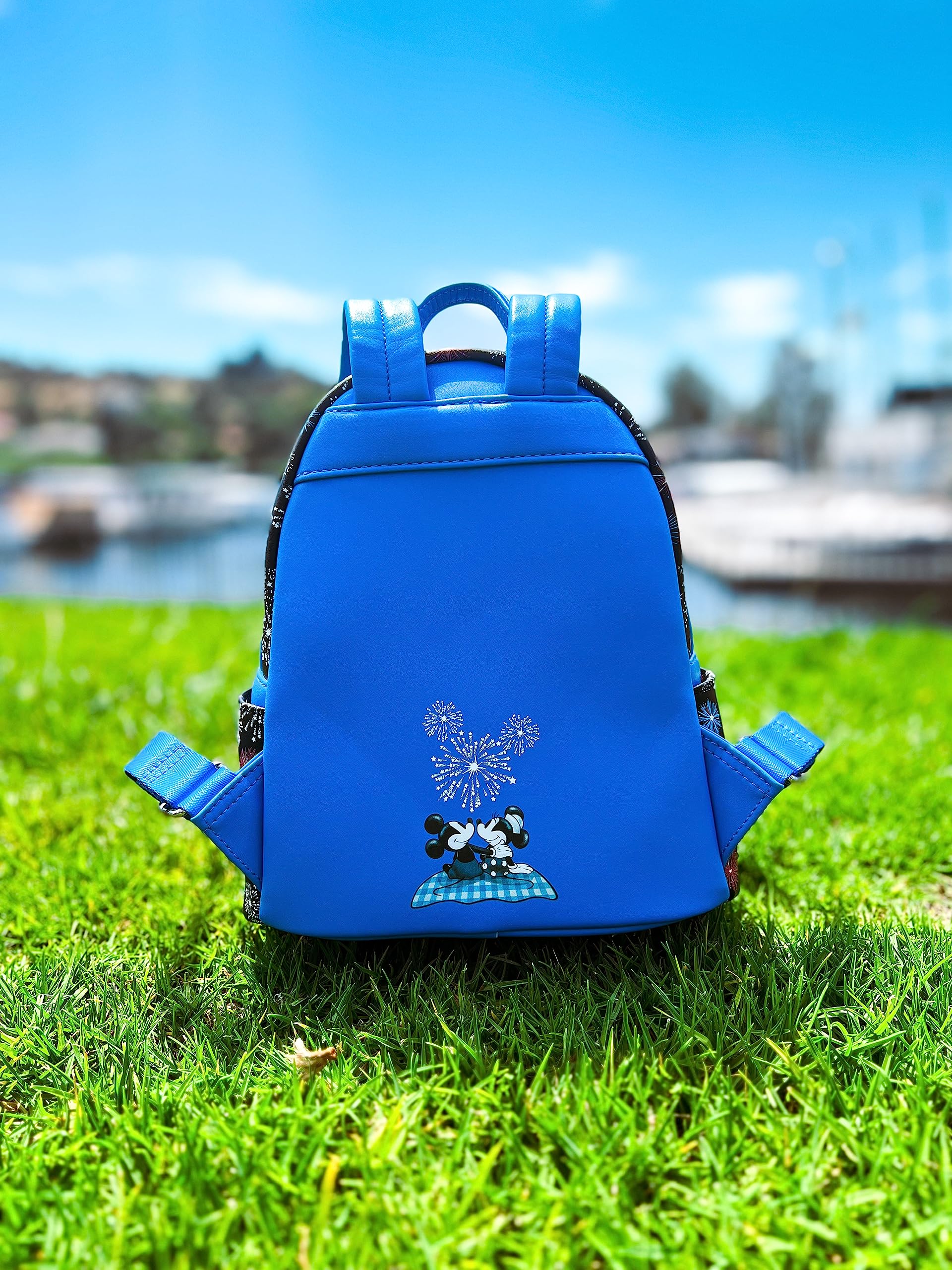 Loungefly Disney Mickey Mouse Fireworks Summertime Picnic Mini Backpack Exclusive