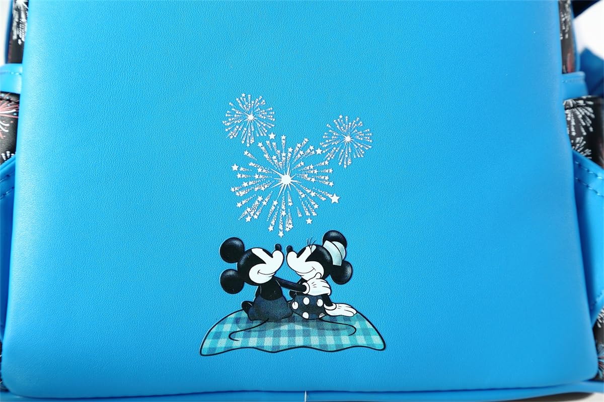 Loungefly Disney Mickey Mouse Fireworks Summertime Picnic Mini Backpack Exclusive