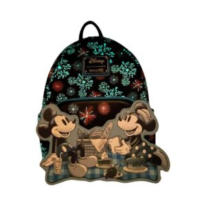 Loungefly Disney Mickey Mouse Fireworks Summertime Picnic Mini Backpack Exclusive