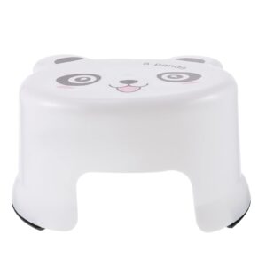 totority cartoon plastic stool plastic step stool bathroom stool for toddlers toddler potty toilet stools toilet step stool for kids for adults non-slip bathroom chair child white baby sink