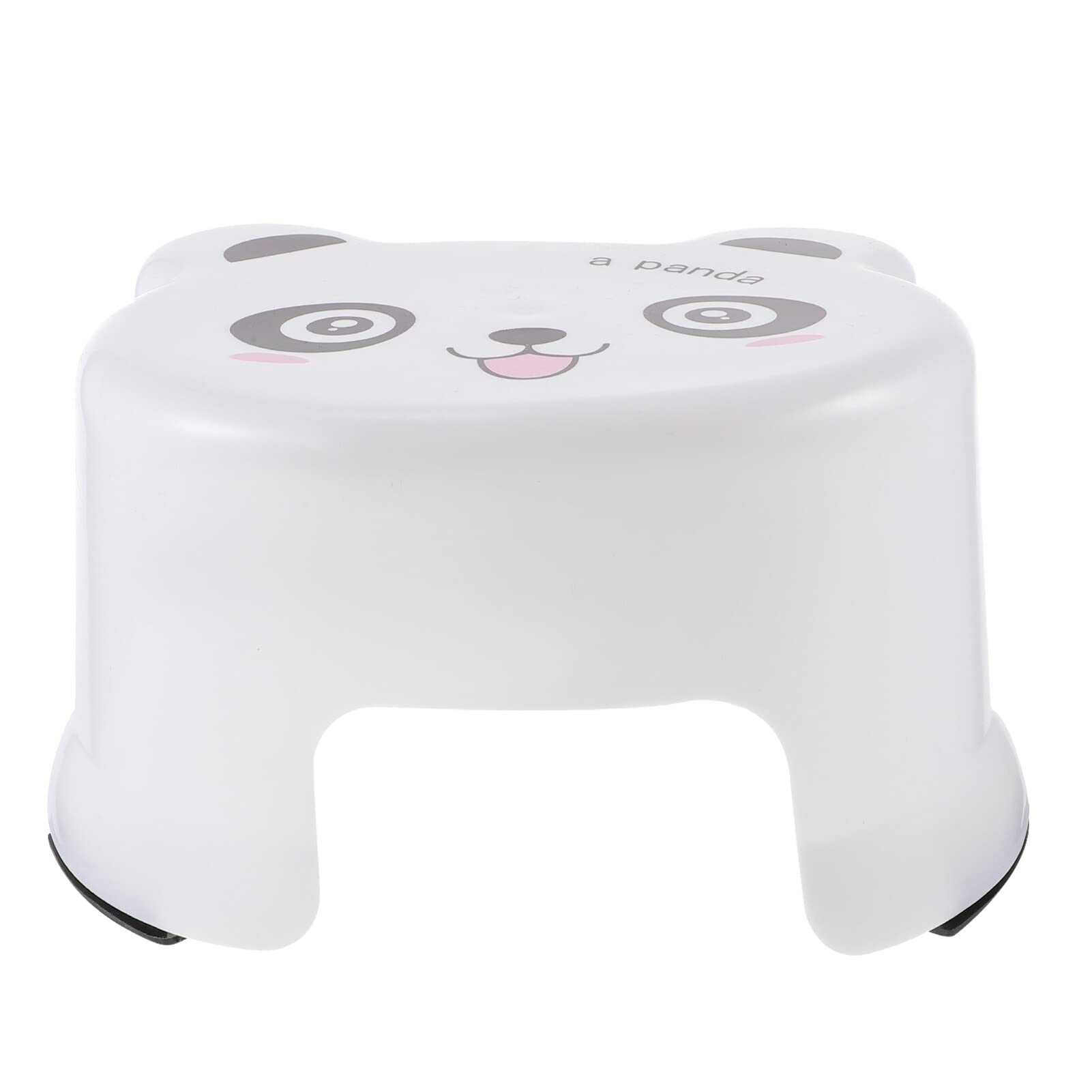 Totority Cartoon Plastic Stool Plastic Step Stool Bathroom Stool for Toddlers Toddler Potty Toilet Stools Toilet Step Stool for Kids for Adults Non-Slip Bathroom Chair Child White Baby Sink