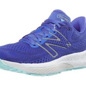 New Balance Women's W880O13 Running Shoe, Marine Blue/Bright Cyan, 7 Wide