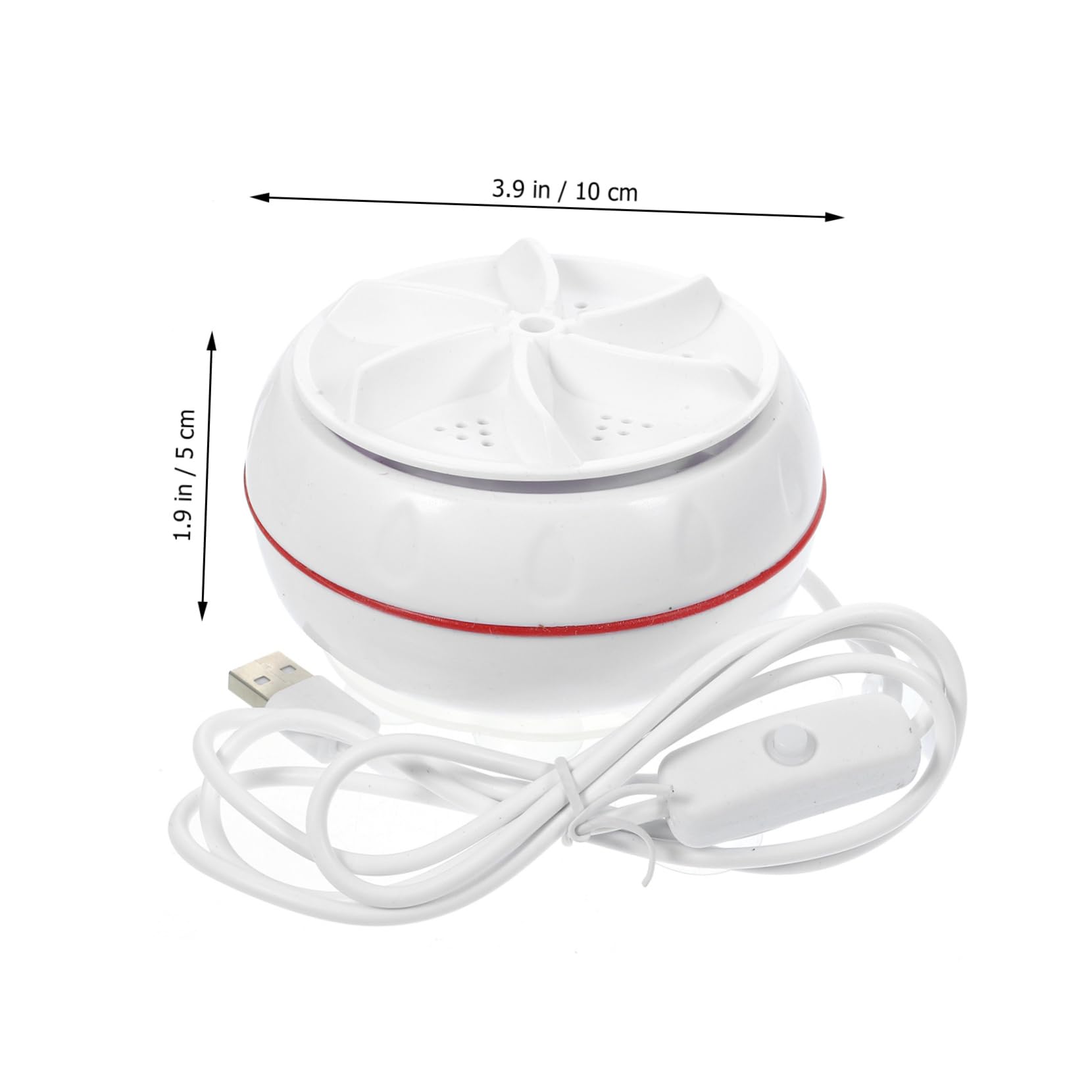 KONTONTY Mini Portable Washing Machine Portable Mini Washer Underwear Washing Machine Washer Portable Smart Washer Portable Clothes Washer Rags Turbo Washer Intelligent Dishwasher White Abs