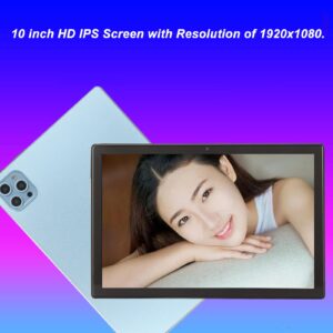 GLOGLOW Call Tablet HD Tablet 8GB RAM 256GB ROM 8 Core CPU 10 Inch 8MP Front 16MP Rear for Watching Video for Elderly for Android 12 (US Plug)