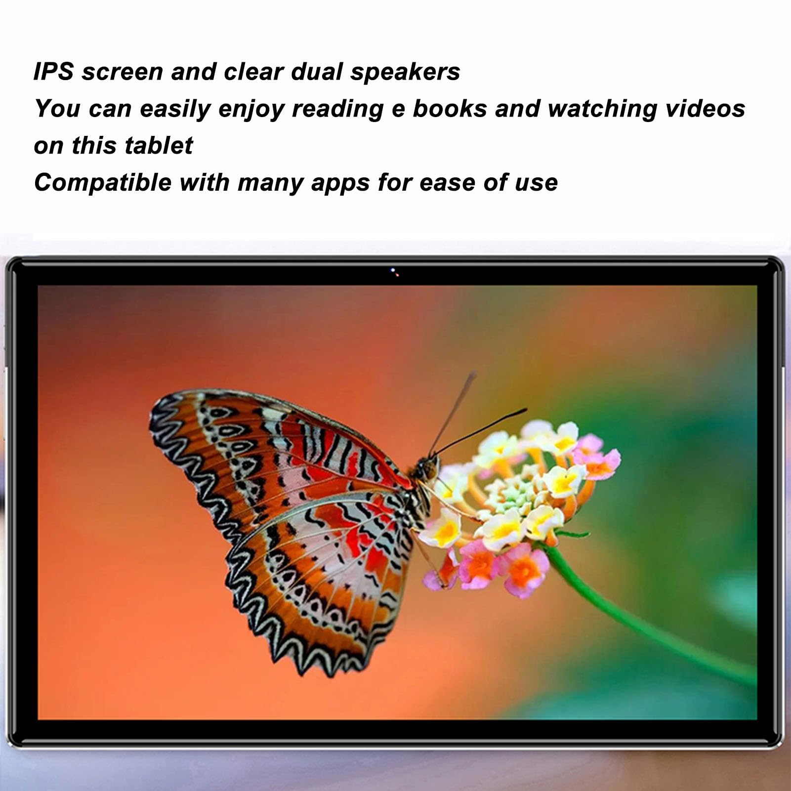 GLOGLOW Call Tablet HD Tablet 8GB RAM 256GB ROM 8 Core CPU 10 Inch 8MP Front 16MP Rear for Watching Video for Elderly for Android 12 (US Plug)