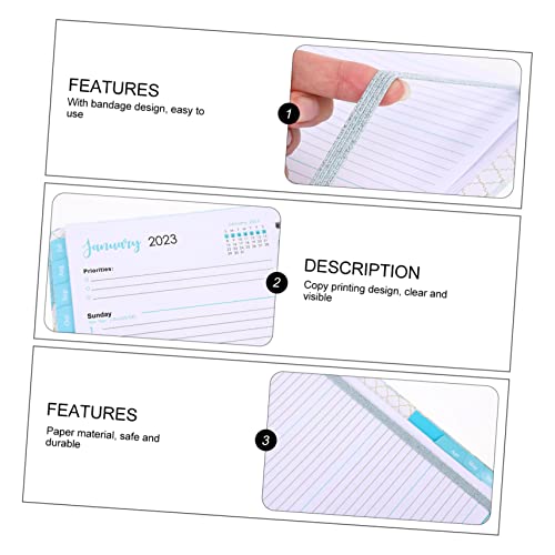 Ciieeo Binder Clips Planner A5 Paper Articles for Daily Use Spiral Binder Planner